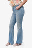 L'Agence Light Wash Denim High Rise Bell Flare Jeans Size 27