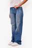 L'Agence Blue Denim High Rise Wide Leg Scottie Jeans Size 27