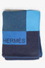 Hermès Black/Navy Wool/Cashmere Blanket