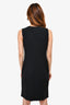 St. John Black Crystal Studded Sleeveless Dress Size 6