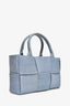 Bottega Veneta Blue Denim Maxi Intrecciato Archo Crossbody Bag