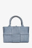 Bottega Veneta Blue Denim Maxi Intrecciato Archo Crossbody Bag