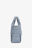 Bottega Veneta Blue Denim Maxi Intrecciato Archo Crossbody Bag