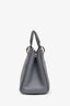 Christian Dior Grey Grained Leather 'Diorissimo' Tote with Strap