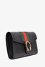 Gucci Black Leather Web Dionysus Wallet on Chain