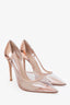 Gianvito Rossi PVC/Crystal Pointed Heels Size 36