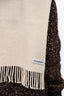 Saint Laurent Cream Wool/Cashmere Scarf