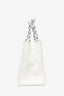 Pre-Loved Chanel™ 2009/2010 White Caviar Leather CC Shopping Tote (As Is)