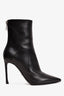 Christian Dior Black Leather Heeled Ankle Boot Size 37