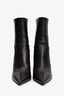 Christian Dior Black Leather Heeled Ankle Boot Size 37