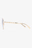Tiffany & Co. Gold Toned Metal Frame Sunglasses