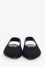 Balmain Black Tweed Slingback Flats Size 36