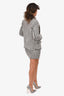 Vicolo Black/White Houndstooth Double Breasted Blazer Size M + Skirt Set Size S