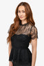 Simkhai Black Lace Bustier Top Size 4