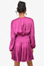 Maje Purple Satin Cinched Mini Dress Size 36