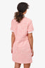 Maje Pink Boucle Detachable Collar Dress Size 40