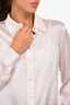 Maje White Silk Buttoned Down Shirt Size 1