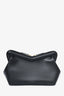 Mansur Gavriel Black Leather M Frame Clutch with Strap