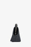Mansur Gavriel Black Leather M Frame Clutch with Strap