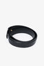 Mansur Gavriel Black Leather M Frame Clutch with Strap