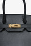 Hermès 2020 Black Epsom Leather Retourne Birkin 30 GHW