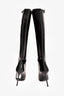 Saint Laurent Patent Leather Square Toe Knee High Boots Size 40