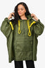 Burberry London Green/Yellow Nylon/Rope Poncho Size XL