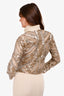Haute Hippie Beige Crystal Embellished Evening Jacket Size XS