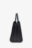 Saint Laurent Black Grained Leather Small Sac de Jour Top Handle Bag with Strap