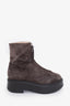 The Row Grey Suede Zipped Boots Size 39