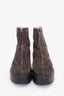 The Row Grey Suede Zipped Boots Size 39