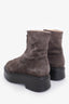 The Row Grey Suede Zipped Boots Size 39