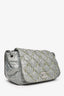 Pre-Loved Chanel™ 2011 Pale Green Nylon Paris-Byzance 'Tweed on Stitch' Bubble Flap Shoulder Bag
