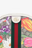 Gucci Off White/Beige GG Supreme Canvas Small Floral Ophidia Shoulder Bag