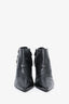 Roger Vivier Black Leather Ankle Pointed Booties Size 38.5
