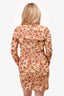 Nanushka Brown Flower Printed Scoop Neck Dress Size XL