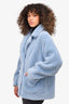 Stand Studio Blue Teddy 'Marina' Jacket Size 40
