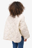 The Frankie Shop Off-White Quilted Jacket Size M/L