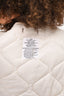 The Frankie Shop Off-White Quilted Jacket Size M/L
