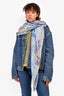 Hermes Blue/Yellow Printed Silk 'Eleftheria' 140cm Square Scarf