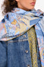Hermes Blue/Yellow Printed Silk 'Eleftheria' 140cm Square Scarf