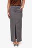 Superdown Grey Business Maxi Skirt Size XS