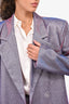 SLA The Label Purple Iridescent Blazer + Mini Skirt Set Size XS