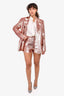 Nadine Merabi Pink Sequin Blazer Size L