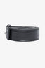 Brunello Cucinelli Black Grained Leather Bead Trim Belt Size S