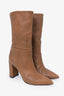 Gianvito Rossi Brown Leather Piper Mid-Calf Boots Size 35