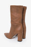 Gianvito Rossi Brown Leather Piper Mid-Calf Boots Size 35