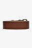 Louis Vuitton Vintage Brown Leather Belt Estimated Size 75/36