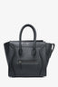 Celine Black Grained Leather Phantom Tote