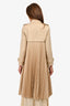 Sandro Beige Pleated Trench Coat Size 34 (As Is)